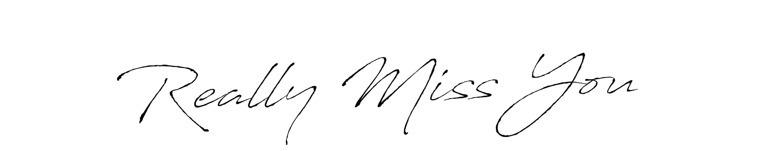 Antro_Vectra is a professional signature style that is perfect for those who want to add a touch of class to their signature. It is also a great choice for those who want to make their signature more unique. Get Really Miss You name to fancy signature for free. Really Miss You signature style 6 images and pictures png