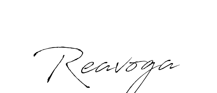 Make a beautiful signature design for name Reavoga. With this signature (Antro_Vectra) style, you can create a handwritten signature for free. Reavoga signature style 6 images and pictures png