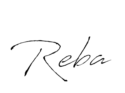 Reba stylish signature style. Best Handwritten Sign (Antro_Vectra) for my name. Handwritten Signature Collection Ideas for my name Reba. Reba signature style 6 images and pictures png