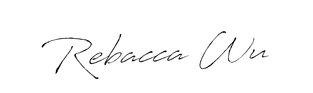 Create a beautiful signature design for name Rebacca Wu. With this signature (Antro_Vectra) fonts, you can make a handwritten signature for free. Rebacca Wu signature style 6 images and pictures png