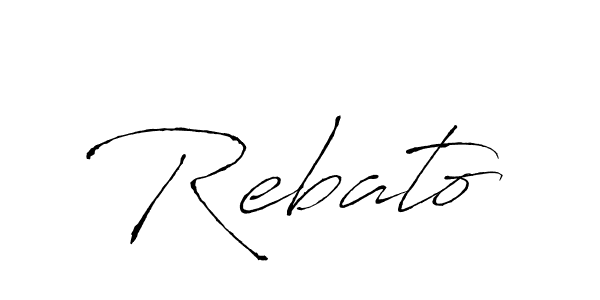 Rebato stylish signature style. Best Handwritten Sign (Antro_Vectra) for my name. Handwritten Signature Collection Ideas for my name Rebato. Rebato signature style 6 images and pictures png