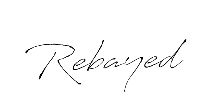 Make a beautiful signature design for name Rebayed. With this signature (Antro_Vectra) style, you can create a handwritten signature for free. Rebayed signature style 6 images and pictures png