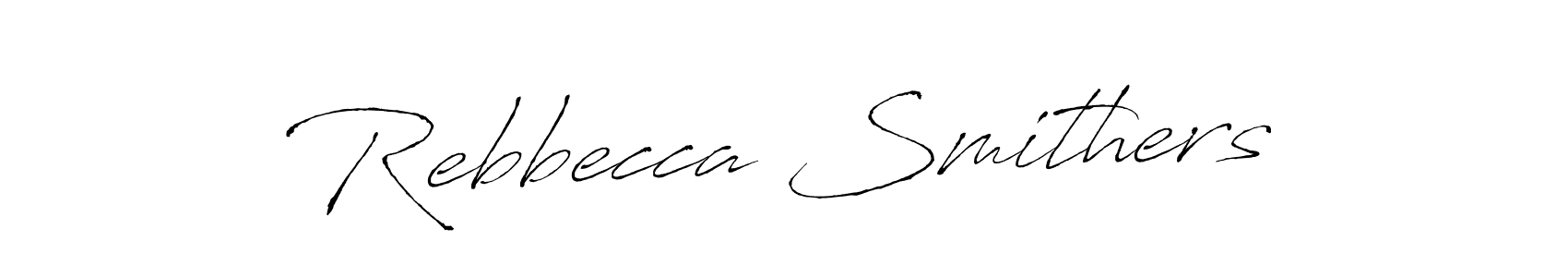 Design your own signature with our free online signature maker. With this signature software, you can create a handwritten (Antro_Vectra) signature for name Rebbecca Smithers. Rebbecca Smithers signature style 6 images and pictures png