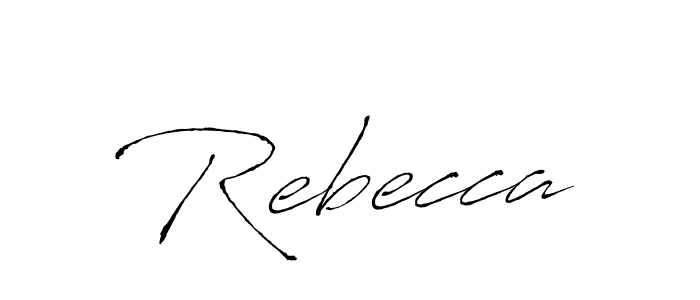 You should practise on your own different ways (Antro_Vectra) to write your name (Rebecca) in signature. don't let someone else do it for you. Rebecca signature style 6 images and pictures png