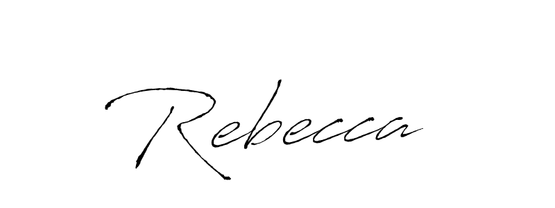 How to make Rebecca  signature? Antro_Vectra is a professional autograph style. Create handwritten signature for Rebecca  name. Rebecca  signature style 6 images and pictures png