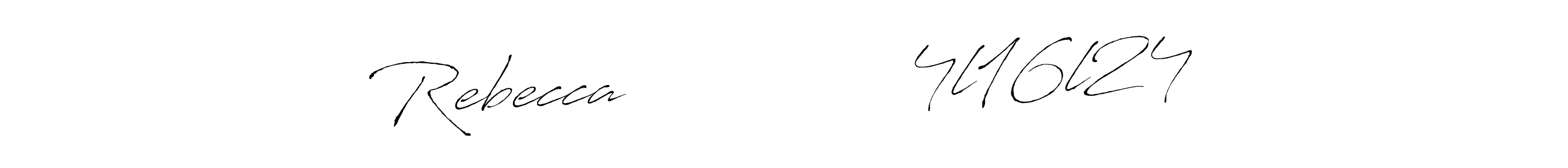 You should practise on your own different ways (Antro_Vectra) to write your name (Rebecca              4l16l24) in signature. don't let someone else do it for you. Rebecca              4l16l24 signature style 6 images and pictures png