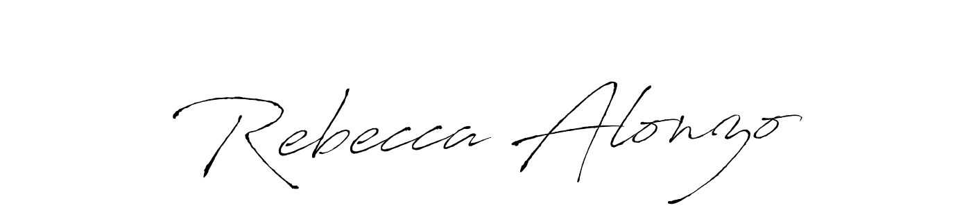 Best and Professional Signature Style for Rebecca Alonzo. Antro_Vectra Best Signature Style Collection. Rebecca Alonzo signature style 6 images and pictures png