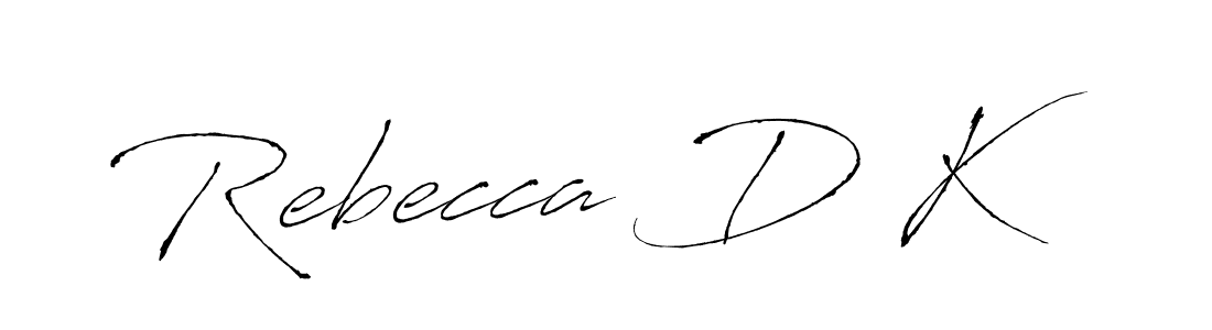 Design your own signature with our free online signature maker. With this signature software, you can create a handwritten (Antro_Vectra) signature for name Rebecca D K. Rebecca D K signature style 6 images and pictures png