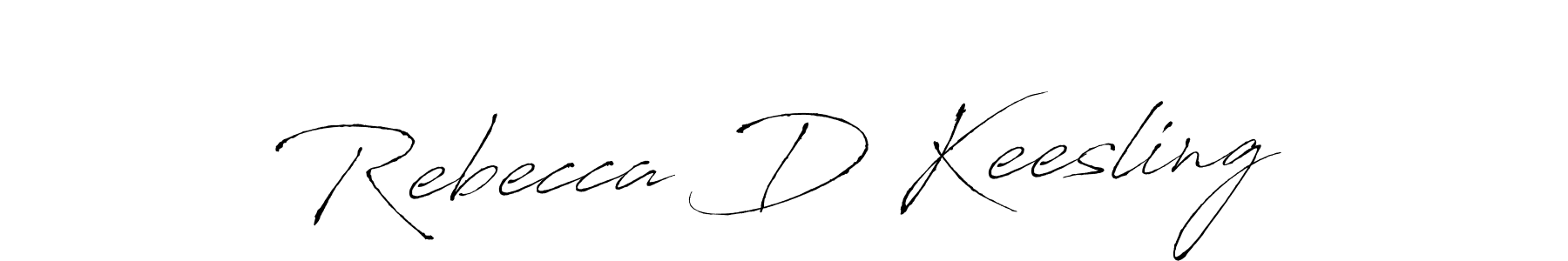 Design your own signature with our free online signature maker. With this signature software, you can create a handwritten (Antro_Vectra) signature for name Rebecca D Keesling. Rebecca D Keesling signature style 6 images and pictures png