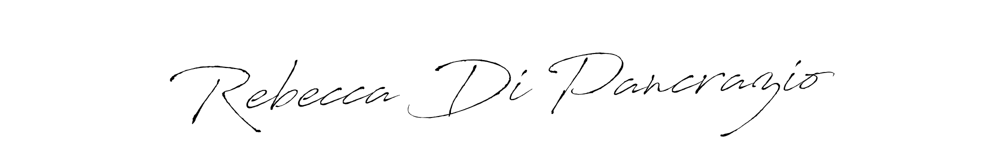 This is the best signature style for the Rebecca Di Pancrazio name. Also you like these signature font (Antro_Vectra). Mix name signature. Rebecca Di Pancrazio signature style 6 images and pictures png