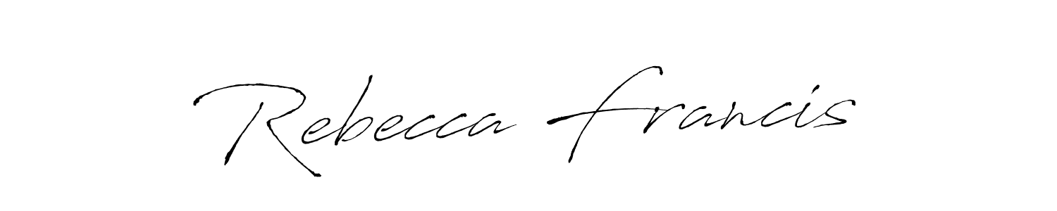 It looks lik you need a new signature style for name Rebecca Francis. Design unique handwritten (Antro_Vectra) signature with our free signature maker in just a few clicks. Rebecca Francis signature style 6 images and pictures png