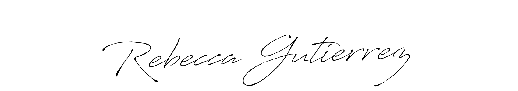 Antro_Vectra is a professional signature style that is perfect for those who want to add a touch of class to their signature. It is also a great choice for those who want to make their signature more unique. Get Rebecca Gutierrez name to fancy signature for free. Rebecca Gutierrez signature style 6 images and pictures png