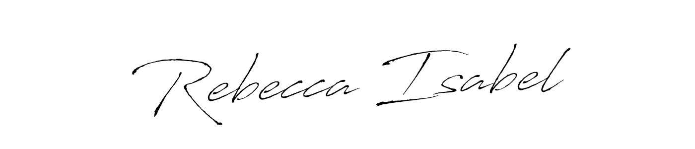 Make a beautiful signature design for name Rebecca Isabel. With this signature (Antro_Vectra) style, you can create a handwritten signature for free. Rebecca Isabel signature style 6 images and pictures png
