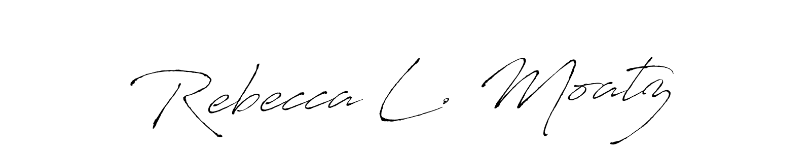 Rebecca L. Moatz stylish signature style. Best Handwritten Sign (Antro_Vectra) for my name. Handwritten Signature Collection Ideas for my name Rebecca L. Moatz. Rebecca L. Moatz signature style 6 images and pictures png