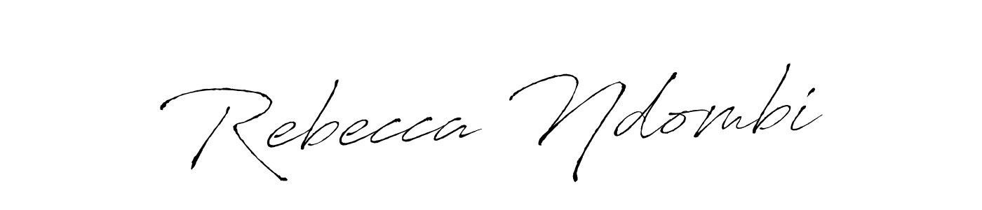 Create a beautiful signature design for name Rebecca Ndombi. With this signature (Antro_Vectra) fonts, you can make a handwritten signature for free. Rebecca Ndombi signature style 6 images and pictures png