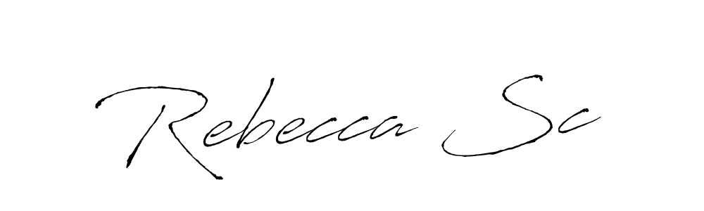 Antro_Vectra is a professional signature style that is perfect for those who want to add a touch of class to their signature. It is also a great choice for those who want to make their signature more unique. Get Rebecca Sc name to fancy signature for free. Rebecca Sc signature style 6 images and pictures png