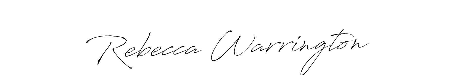 How to make Rebecca Warrington signature? Antro_Vectra is a professional autograph style. Create handwritten signature for Rebecca Warrington name. Rebecca Warrington signature style 6 images and pictures png