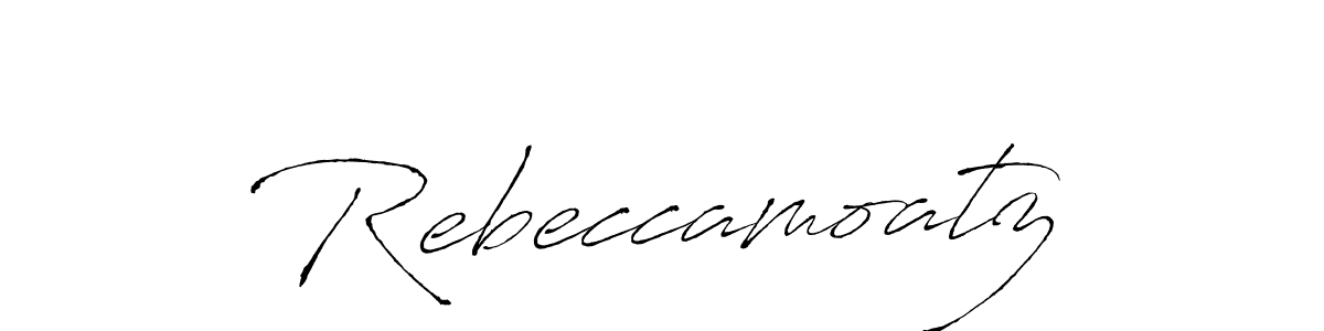 The best way (Antro_Vectra) to make a short signature is to pick only two or three words in your name. The name Rebeccamoatz include a total of six letters. For converting this name. Rebeccamoatz signature style 6 images and pictures png