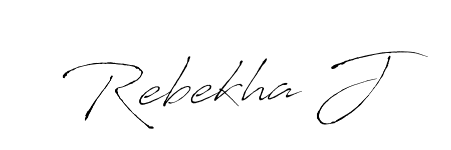 You should practise on your own different ways (Antro_Vectra) to write your name (Rebekha J) in signature. don't let someone else do it for you. Rebekha J signature style 6 images and pictures png