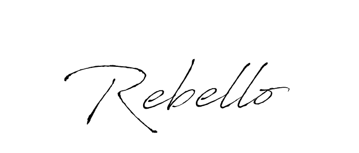 Also we have Rebello name is the best signature style. Create professional handwritten signature collection using Antro_Vectra autograph style. Rebello signature style 6 images and pictures png