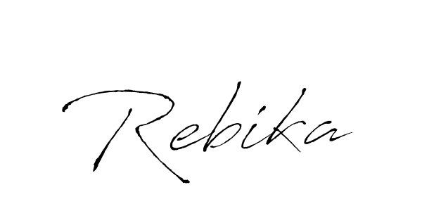 Once you've used our free online signature maker to create your best signature Antro_Vectra style, it's time to enjoy all of the benefits that Rebika name signing documents. Rebika signature style 6 images and pictures png