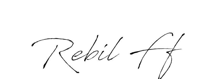 How to make Rebil Ff signature? Antro_Vectra is a professional autograph style. Create handwritten signature for Rebil Ff name. Rebil Ff signature style 6 images and pictures png