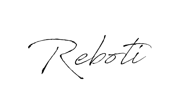 How to Draw Reboti signature style? Antro_Vectra is a latest design signature styles for name Reboti. Reboti signature style 6 images and pictures png