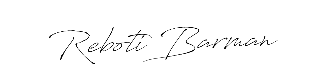 Reboti Barman stylish signature style. Best Handwritten Sign (Antro_Vectra) for my name. Handwritten Signature Collection Ideas for my name Reboti Barman. Reboti Barman signature style 6 images and pictures png
