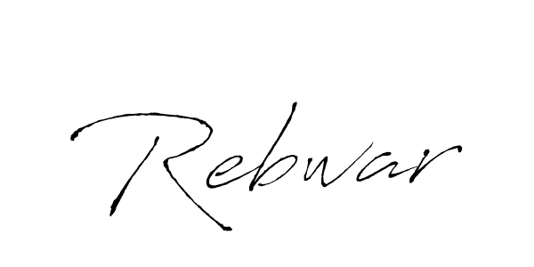 Also we have Rebwar name is the best signature style. Create professional handwritten signature collection using Antro_Vectra autograph style. Rebwar signature style 6 images and pictures png