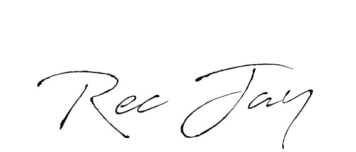 How to make Rec Jay signature? Antro_Vectra is a professional autograph style. Create handwritten signature for Rec Jay name. Rec Jay signature style 6 images and pictures png