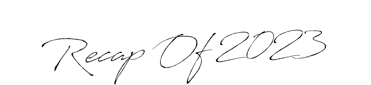 Use a signature maker to create a handwritten signature online. With this signature software, you can design (Antro_Vectra) your own signature for name Recap Of 2023. Recap Of 2023 signature style 6 images and pictures png