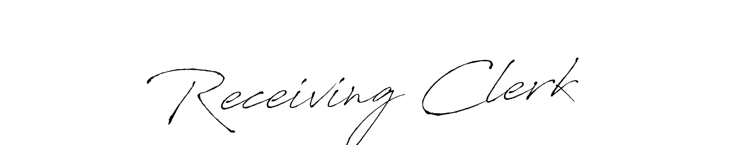 Once you've used our free online signature maker to create your best signature Antro_Vectra style, it's time to enjoy all of the benefits that Receiving Clerk name signing documents. Receiving Clerk signature style 6 images and pictures png