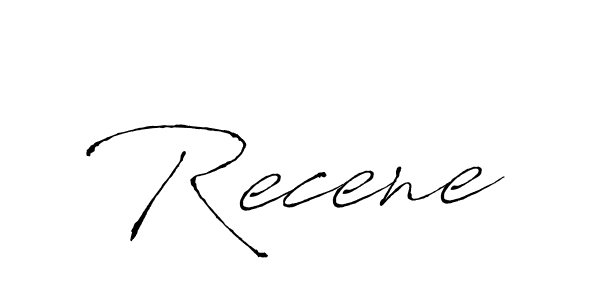 You should practise on your own different ways (Antro_Vectra) to write your name (Recene) in signature. don't let someone else do it for you. Recene signature style 6 images and pictures png