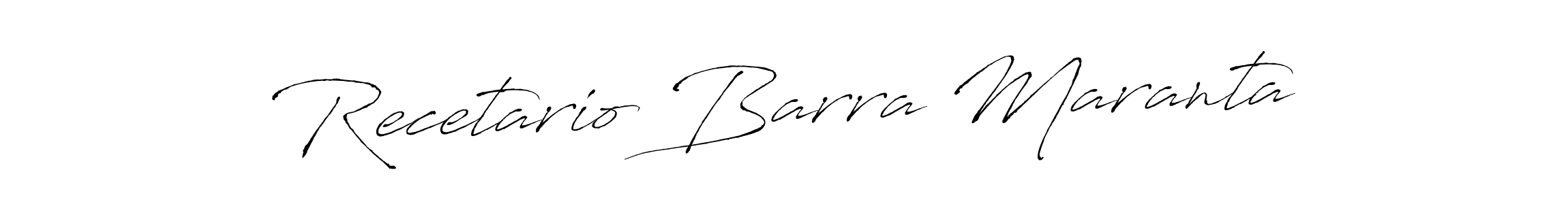Antro_Vectra is a professional signature style that is perfect for those who want to add a touch of class to their signature. It is also a great choice for those who want to make their signature more unique. Get Recetario Barra Maranta name to fancy signature for free. Recetario Barra Maranta signature style 6 images and pictures png