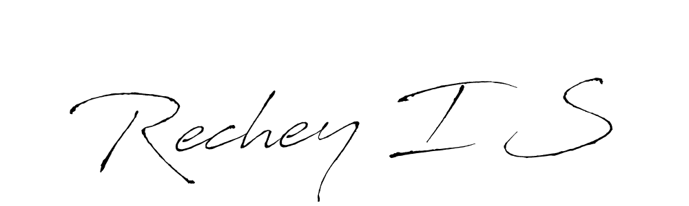 You should practise on your own different ways (Antro_Vectra) to write your name (Rechey I S) in signature. don't let someone else do it for you. Rechey I S signature style 6 images and pictures png