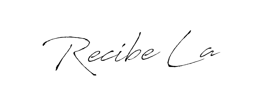 Create a beautiful signature design for name Recibe La. With this signature (Antro_Vectra) fonts, you can make a handwritten signature for free. Recibe La signature style 6 images and pictures png