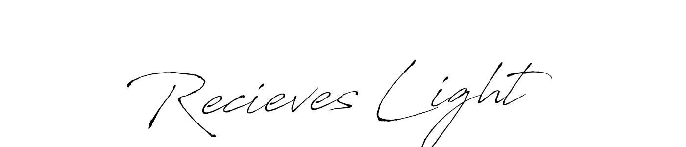 Use a signature maker to create a handwritten signature online. With this signature software, you can design (Antro_Vectra) your own signature for name Recieves Light. Recieves Light signature style 6 images and pictures png