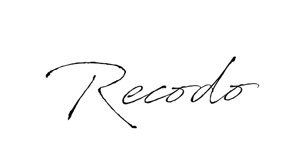 It looks lik you need a new signature style for name Recodo. Design unique handwritten (Antro_Vectra) signature with our free signature maker in just a few clicks. Recodo signature style 6 images and pictures png