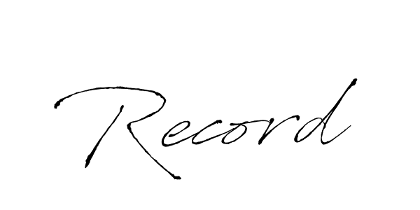 You should practise on your own different ways (Antro_Vectra) to write your name (Record) in signature. don't let someone else do it for you. Record signature style 6 images and pictures png