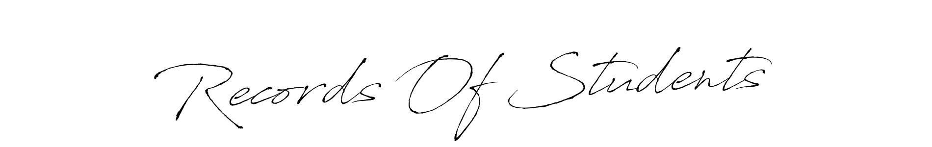 Similarly Antro_Vectra is the best handwritten signature design. Signature creator online .You can use it as an online autograph creator for name Records Of Students. Records Of Students signature style 6 images and pictures png