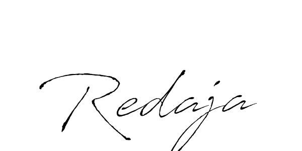 Use a signature maker to create a handwritten signature online. With this signature software, you can design (Antro_Vectra) your own signature for name Redaja. Redaja signature style 6 images and pictures png