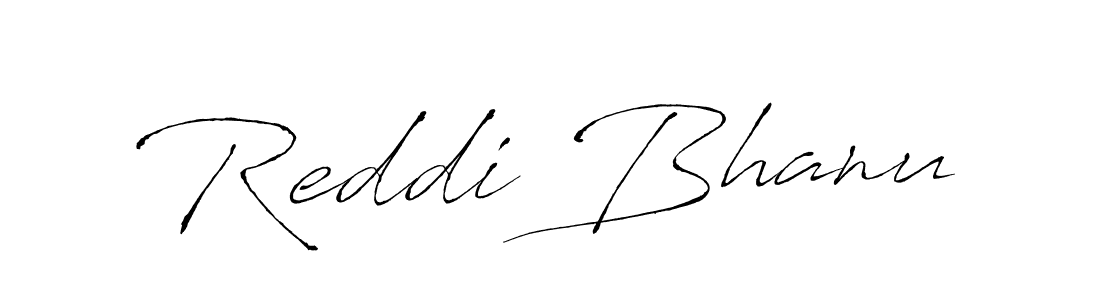 Design your own signature with our free online signature maker. With this signature software, you can create a handwritten (Antro_Vectra) signature for name Reddi Bhanu. Reddi Bhanu signature style 6 images and pictures png