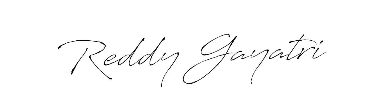 How to make Reddy Gayatri name signature. Use Antro_Vectra style for creating short signs online. This is the latest handwritten sign. Reddy Gayatri signature style 6 images and pictures png