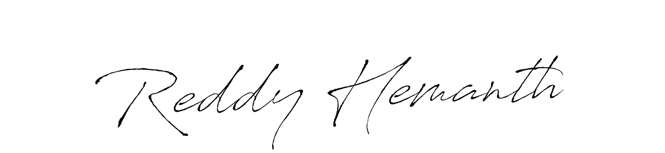 Also we have Reddy Hemanth name is the best signature style. Create professional handwritten signature collection using Antro_Vectra autograph style. Reddy Hemanth signature style 6 images and pictures png