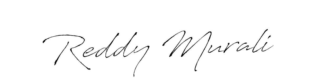 How to make Reddy Murali name signature. Use Antro_Vectra style for creating short signs online. This is the latest handwritten sign. Reddy Murali signature style 6 images and pictures png