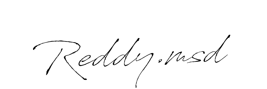 Make a beautiful signature design for name Reddy.msd. With this signature (Antro_Vectra) style, you can create a handwritten signature for free. Reddy.msd signature style 6 images and pictures png