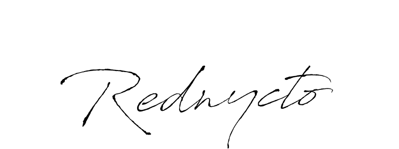 Design your own signature with our free online signature maker. With this signature software, you can create a handwritten (Antro_Vectra) signature for name Rednycto. Rednycto signature style 6 images and pictures png