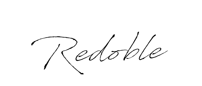 How to make Redoble signature? Antro_Vectra is a professional autograph style. Create handwritten signature for Redoble name. Redoble signature style 6 images and pictures png