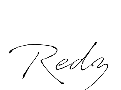 How to make Redz name signature. Use Antro_Vectra style for creating short signs online. This is the latest handwritten sign. Redz signature style 6 images and pictures png