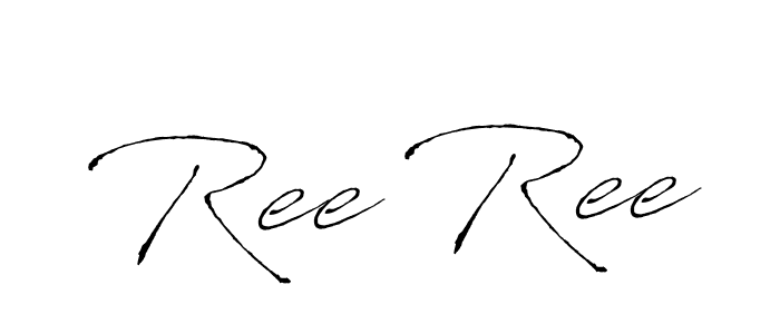 Design your own signature with our free online signature maker. With this signature software, you can create a handwritten (Antro_Vectra) signature for name Ree Ree. Ree Ree signature style 6 images and pictures png